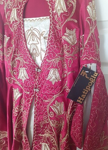 42 Beden pembe Renk kına elbisesi bindallı kaftan