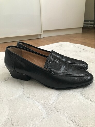 38 Beden siyah Renk Siyah deri ayakkabı