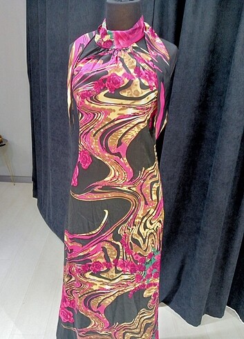 Saten likralı kumaş özel dikim abiye - Görsel 4
