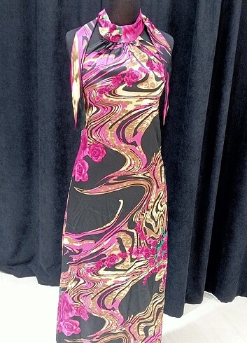 Saten likralı kumaş özel dikim abiye - Görsel 8