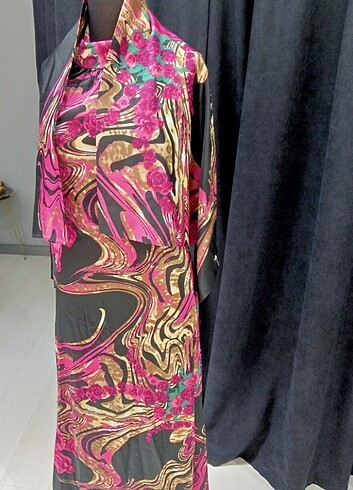 Saten likralı kumaş özel dikim abiye - Görsel 10