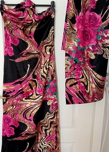 Saten likralı kumaş özel dikim abiye - Görsel 9