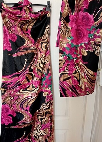 Saten likralı kumaş özel dikim abiye - Görsel 11