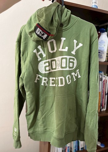 Yeşil Fermuarlı Kadın Sweatshirt