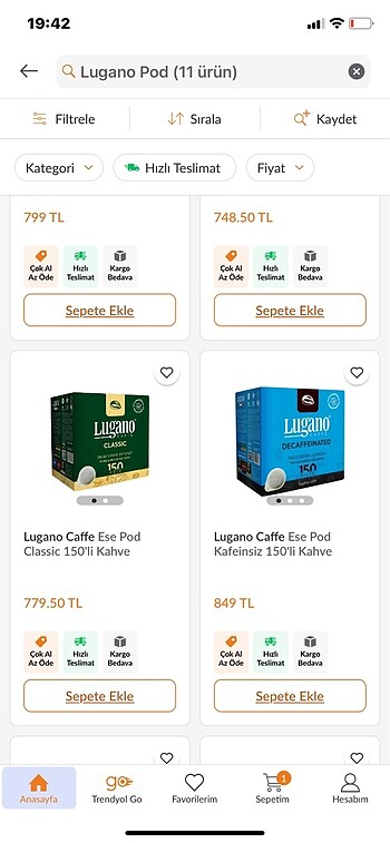 Beden Pod kahve espresso