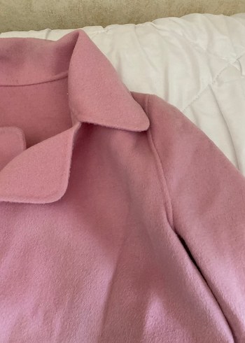 s Beden pembe Renk Pembe Düğmeli Midi Kadın Kaban Çinden alınmış