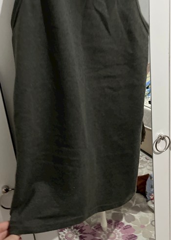 Kadın Siyah Askılı Midi Salopet - Görsel 3