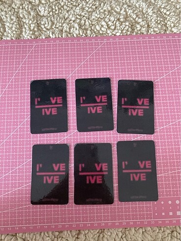  IVE yanak seti photocard