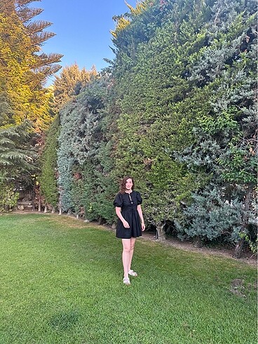 H&M Önü fiyonklu mini elbise