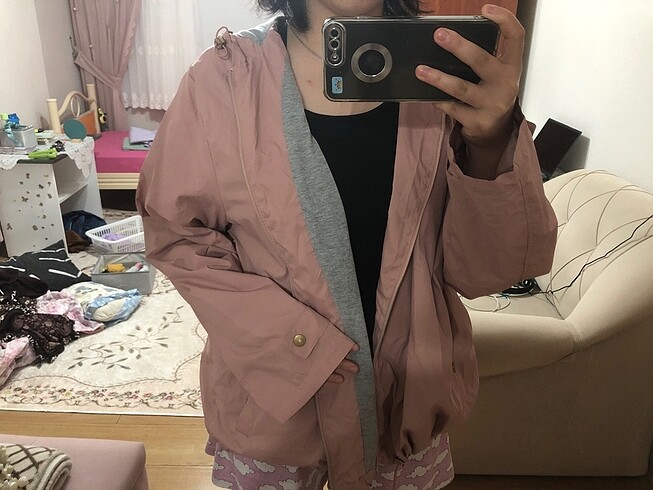 pembe yağmurluk LC waikiki