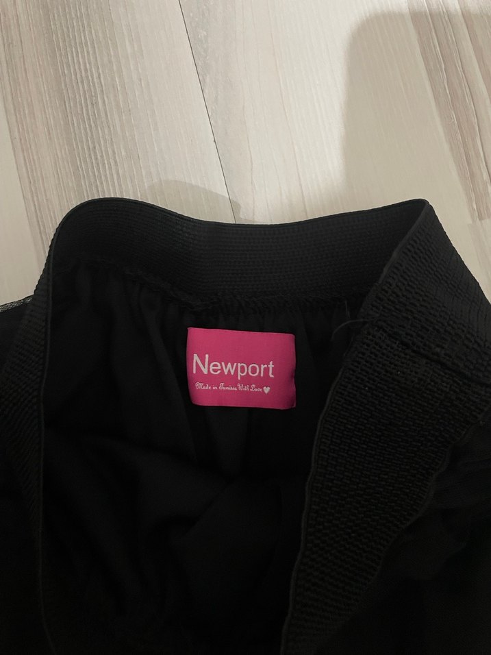 Fırfırlı siyah mini etek - Görsel 3