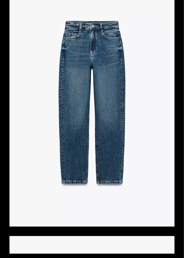 Yüksek bel zara mom jean - Görsel 2