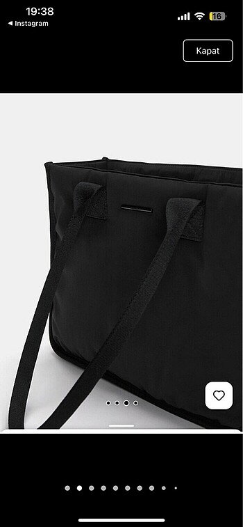 Pull and Bear Pull and bear naylon tote çanta