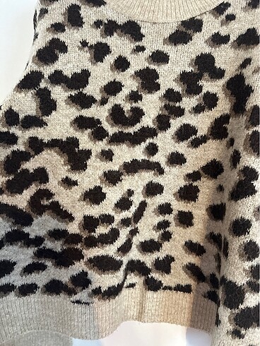 H&M H&m leopar desenli kazak
