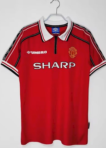 Manchester United 1998/99 Home Jersey - Görsel 4