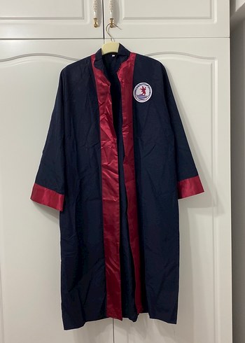 Bordo Püsküllü Uzun Mezuniyet cübbesi OMÜ - Görsel 2