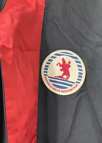 Bordo Püsküllü Uzun Mezuniyet cübbesi OMÜ - Görsel 3