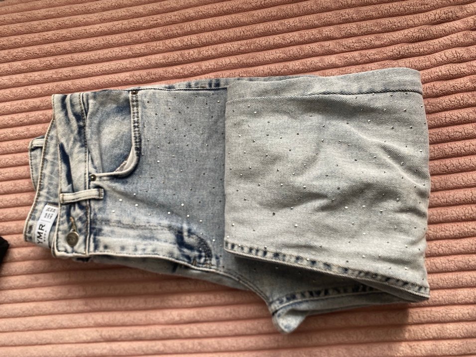 Taşlı kot pantolon - Görsel 3