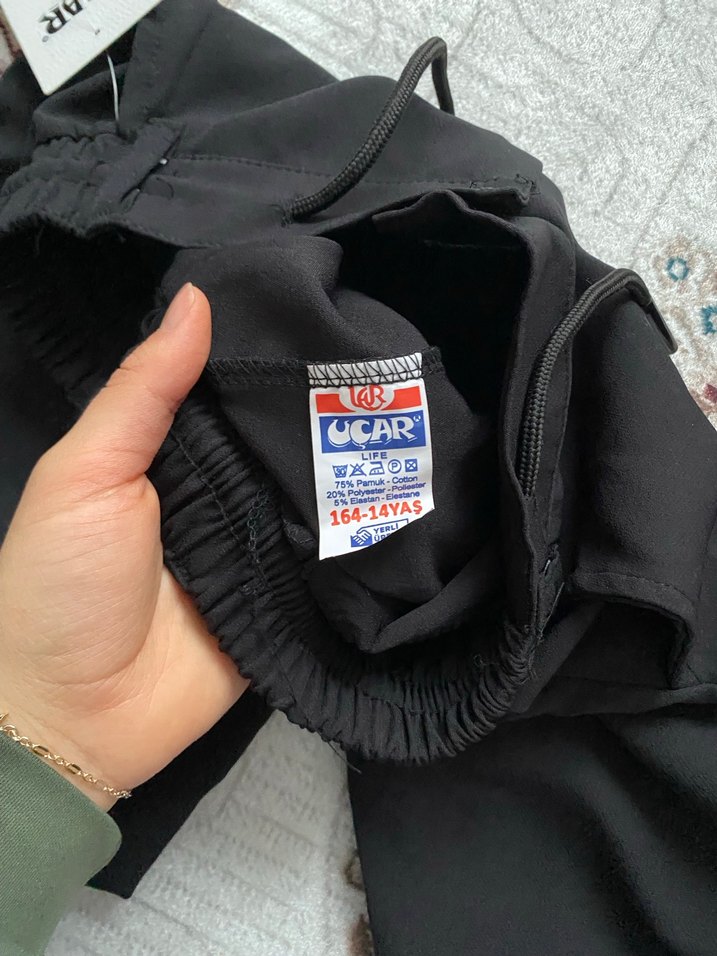 Erkek çocuk siyah kumaş pantolon - Görsel 4