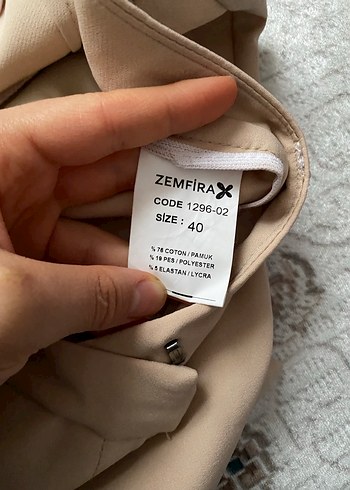 Bej Kadın Kumaş Pantolon - Görsel 7