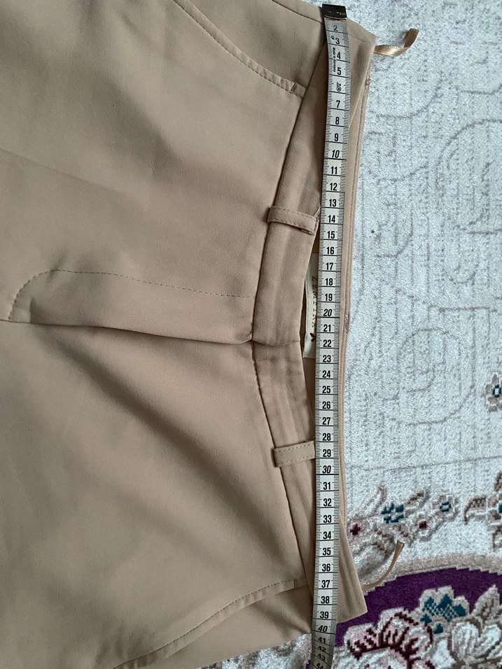 Bej Kadın Kumaş Pantolon - Görsel 5