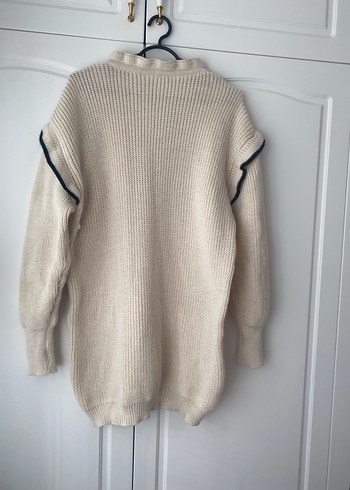 Kadın Bej Uzun Kollu triko kazak - Görsel 2