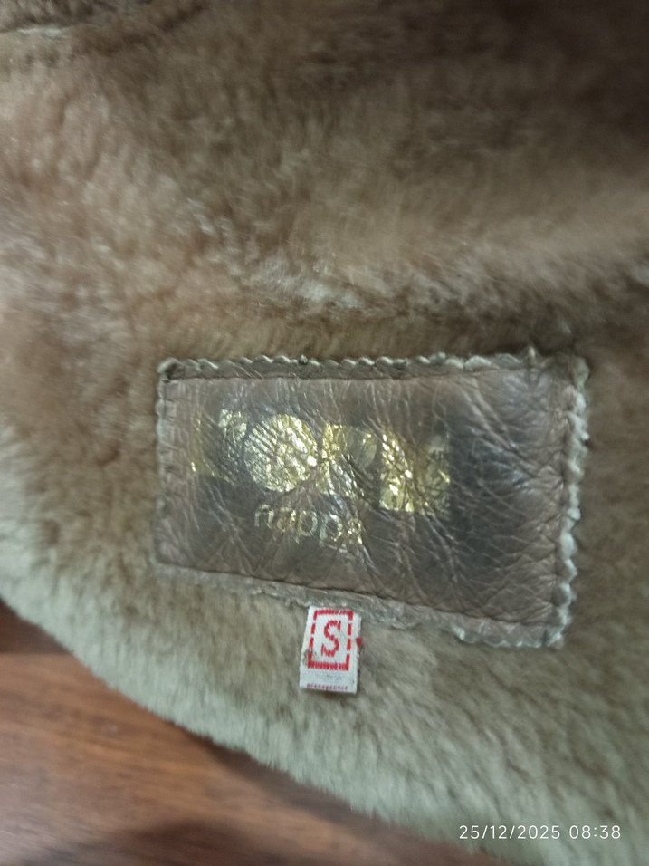 Kahverengi deri bayan Mont - Görsel 2