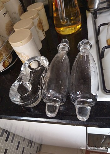 Cam Yağ ve Sirke Şişesi Seti - Görsel 3