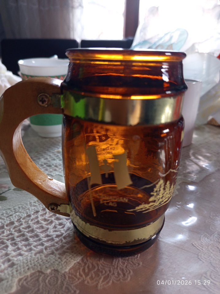 Parlak Deve Tüyü Renkli Montreal Temalı Vazo - Görsel 2