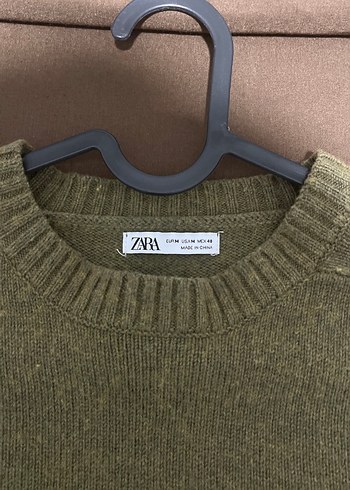 Zara zeytin yeşili kazak - Görsel 2