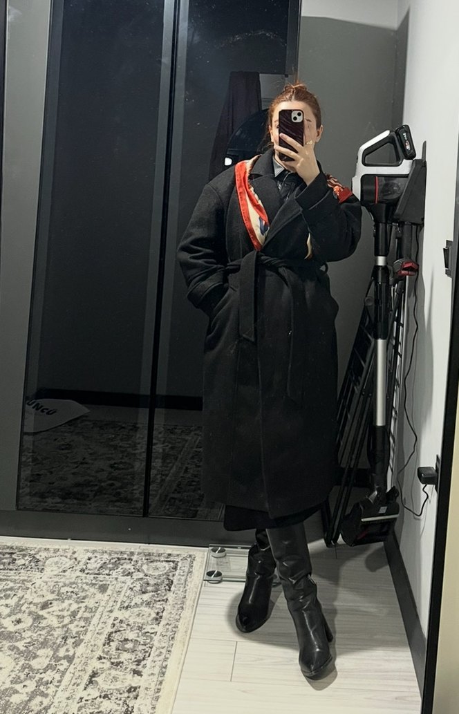 Siyah orta boy  Kaban - Görsel 2