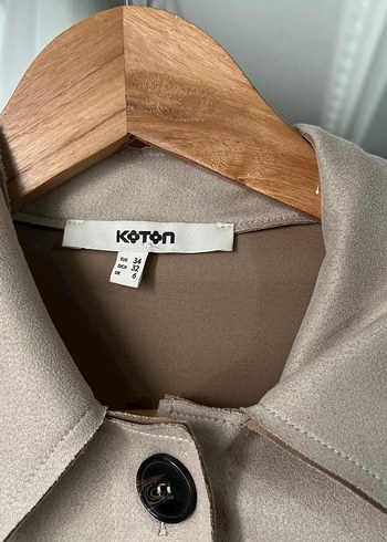 Bej Süet Mini Kadın Ceket - Görsel 2