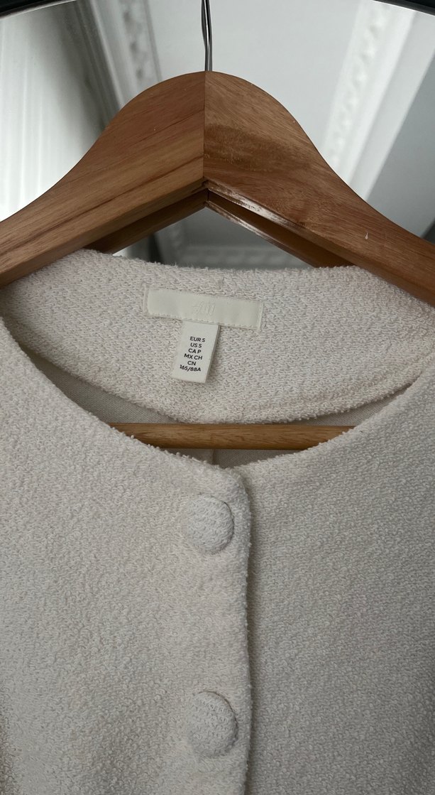 Düğmeli ekru ceket - Görsel 2