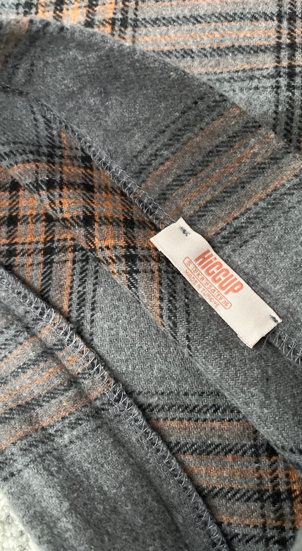 Gri Ekose Desenli etek - Görsel 3