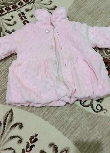 9-12 Ay Beden Bebek peluş mont 