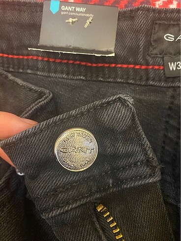 30 Beden siyah Renk Gant siyah jeans