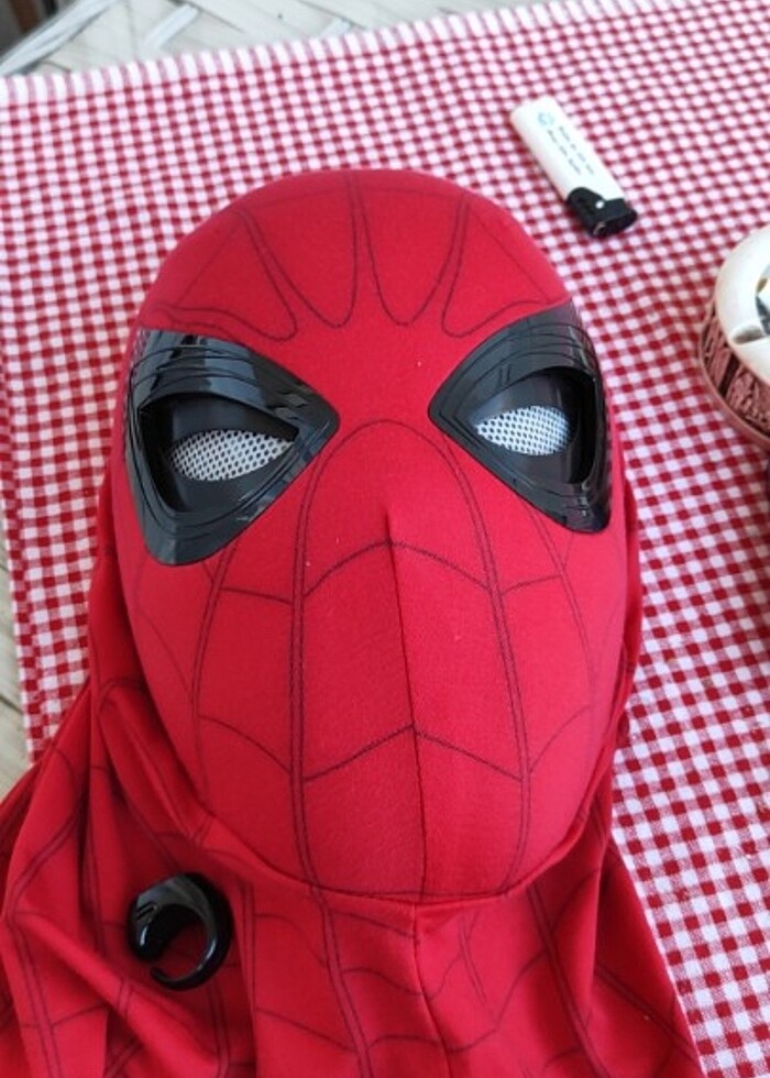 Spiderman kıyafet ve kumandalı maske - Görsel 2