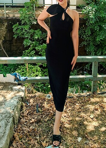 Siyah abiye elbise 