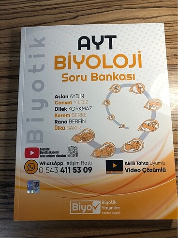 Biyotik yayınları ayt biyoloji soru bankası