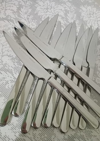 Paslanmaz Çelik 12 Parça Et Bıçağı Seti