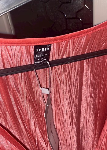 Pembe Pilili Uzun Kollu Abiye Elbise - Görsel 3