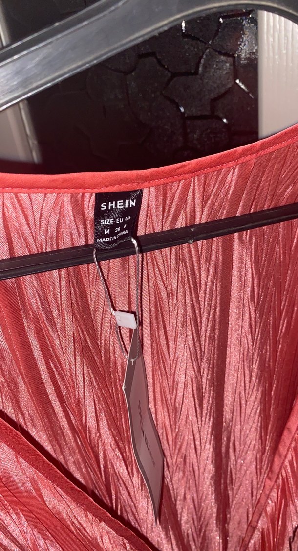 Pembe Pilili Uzun Kollu Abiye Elbise - Görsel 3