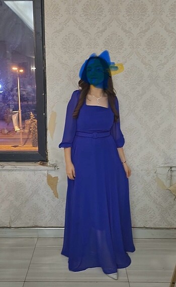 Abiye sifon elbise
