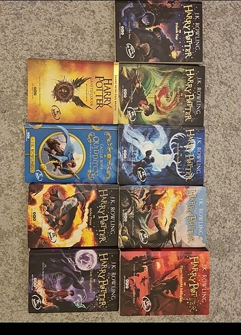 Harry potter kitap serisi + tiyatro ve quidditch kitabı( aciklam
