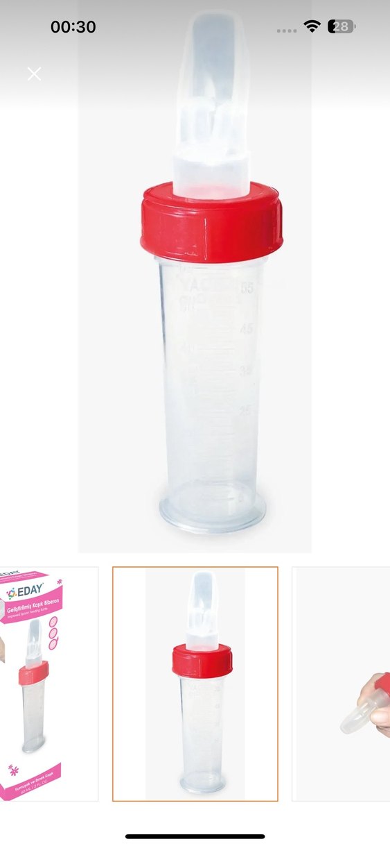 Kırmızı kaşık Bebek Biberonu - Görsel 2