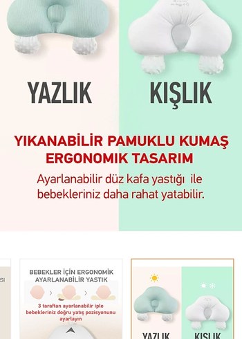 Ayarlanabilir düz kafa yastığı - Görsel 6