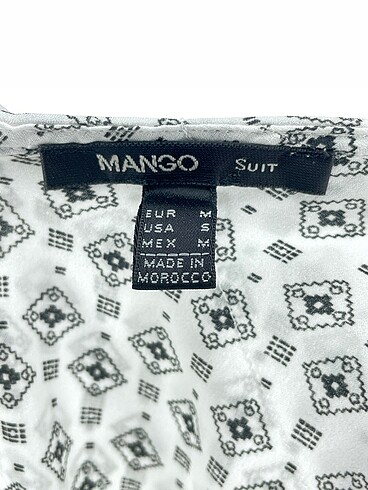 m Beden beyaz Renk Mango Bluz %70 İndirimli.