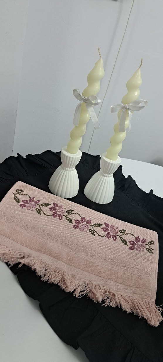 El islemesi  pudra pembeHavlu - Görsel 2