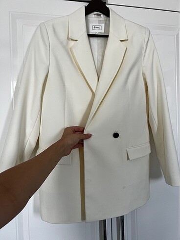 s Beden beyaz Renk Blazer ceket