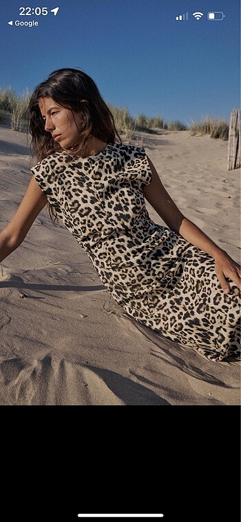 Zara leopar elbise